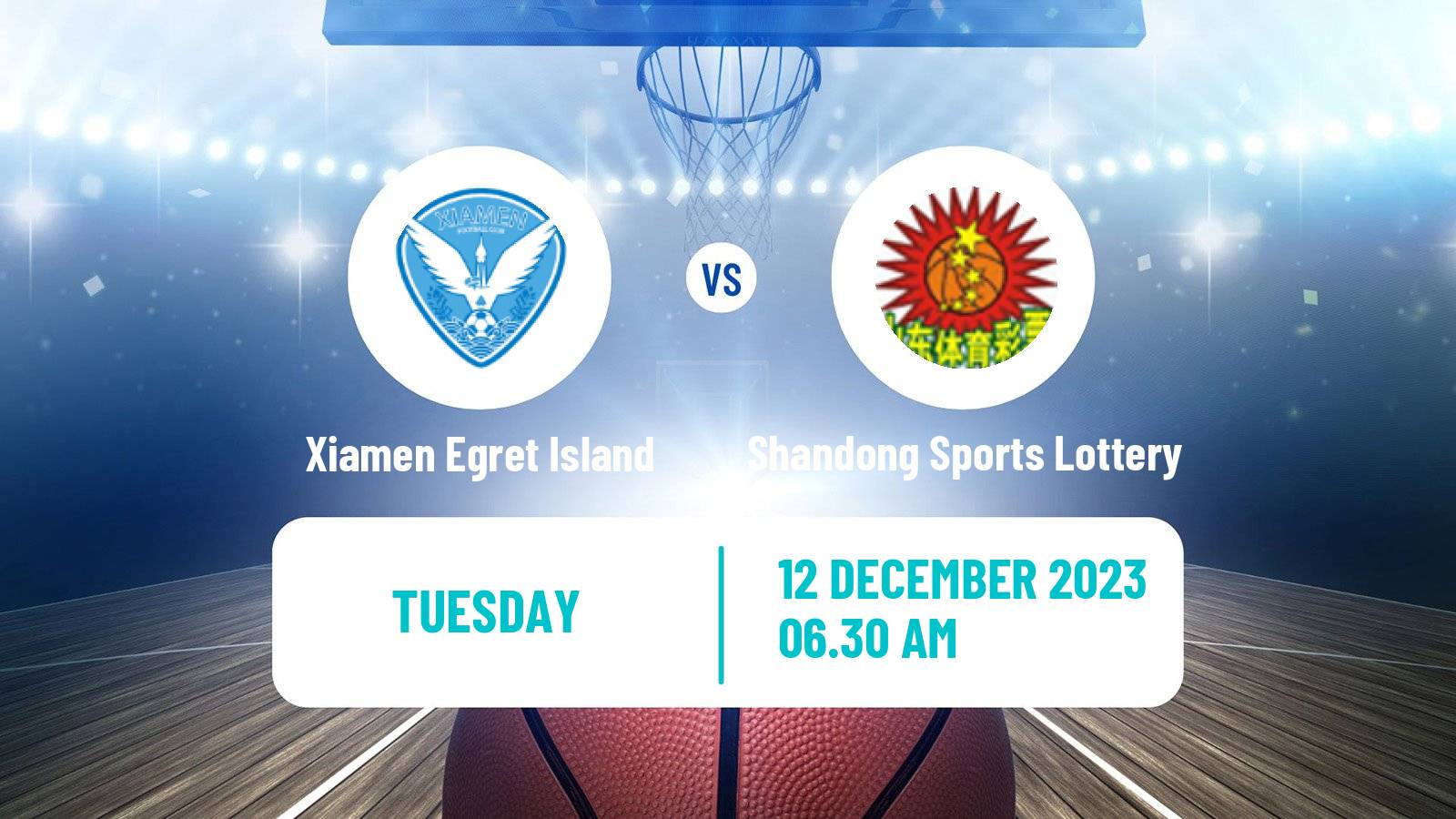 Basketball WCBA Xiamen Egret Island - Shandong Sports Lottery