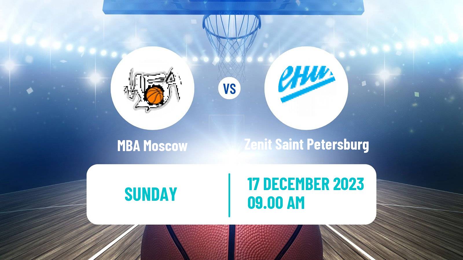 Basketball VTB United League MBA Moscow - Zenit Saint Petersburg