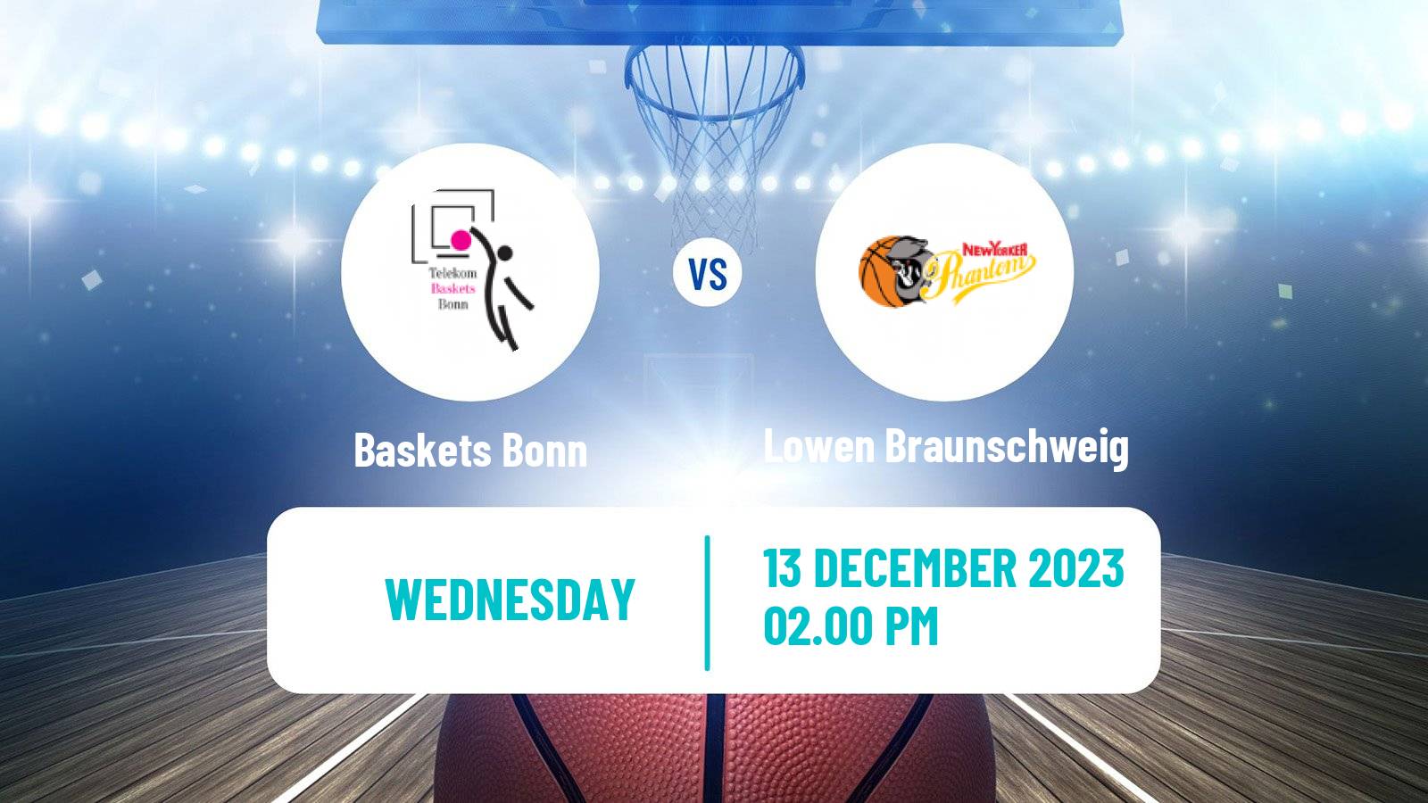 Basketball German BBL Baskets Bonn - Lowen Braunschweig