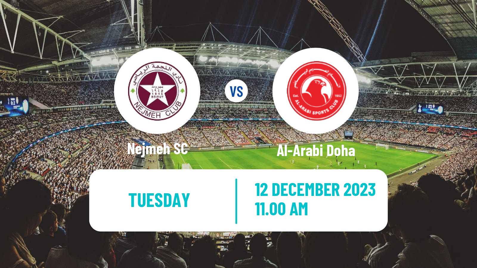 Soccer AFC Cup Nejmeh - Al-Arabi Doha