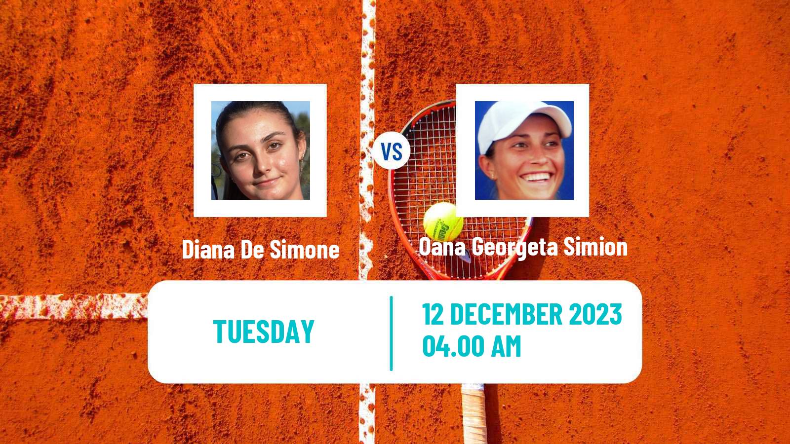 Tennis ITF W15 Melilla Women 2023 Diana De Simone - Oana Georgeta Simion