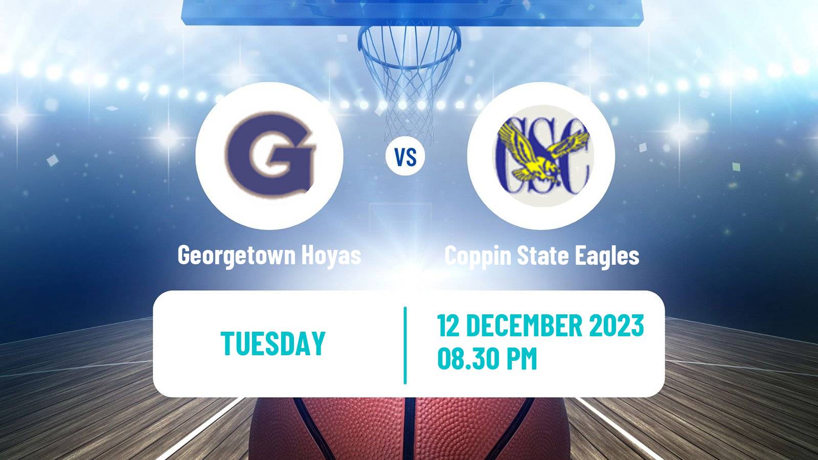 Basketball NCAA College Basketball Georgetown Hoyas - Coppin State Eagles