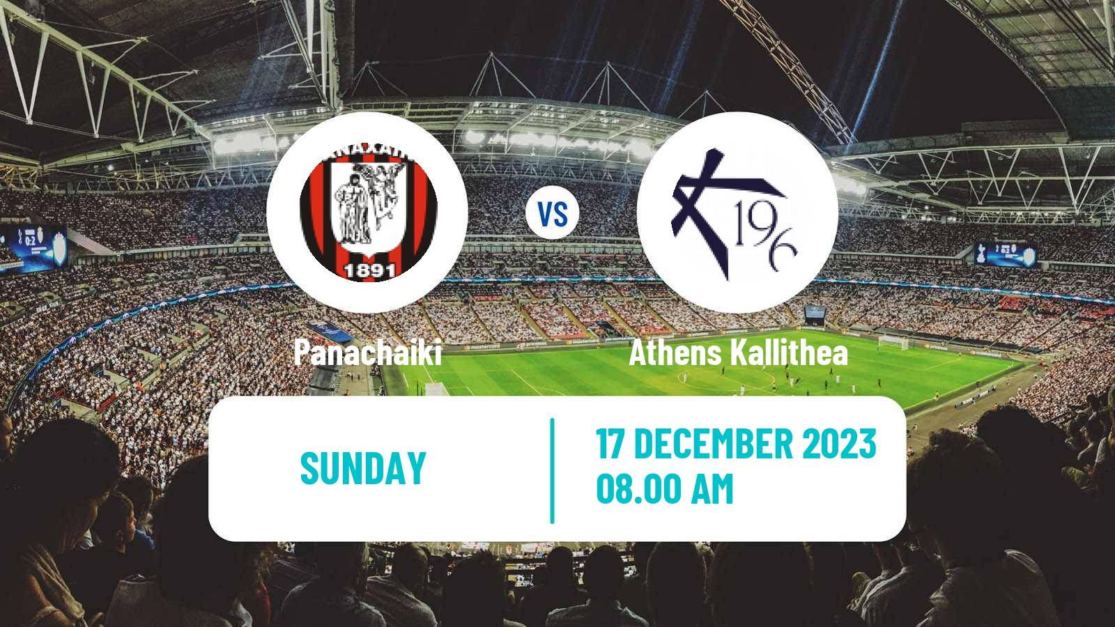 Soccer Greek Super League 2 Panachaiki - Athens Kallithea