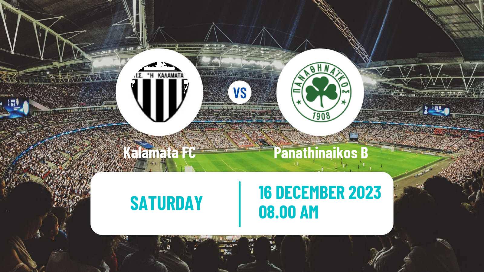 Soccer Greek Super League 2 Kalamata - Panathinaikos B