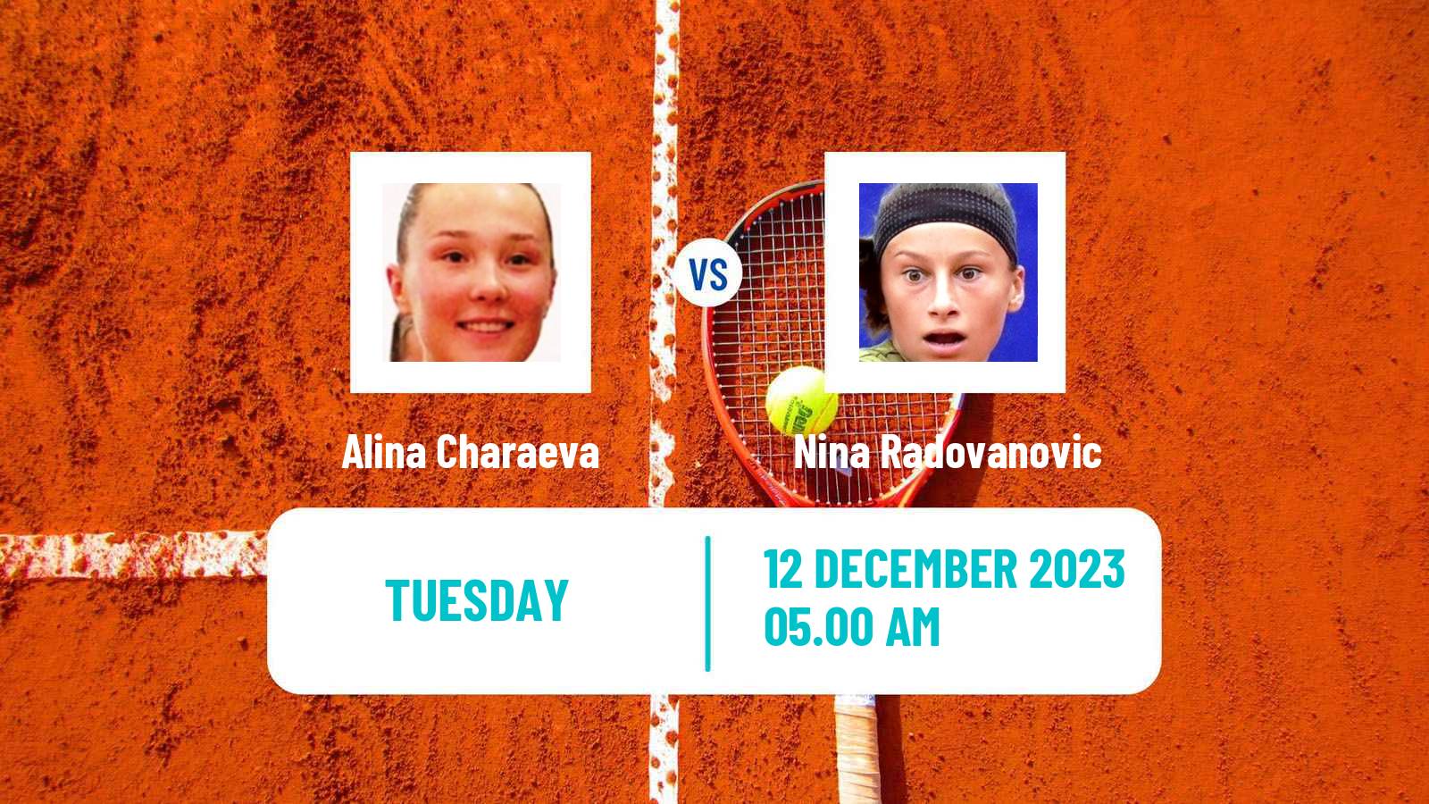 Tennis ITF W25 Monastir 6 Women 2023 Alina Charaeva - Nina Radovanovic
