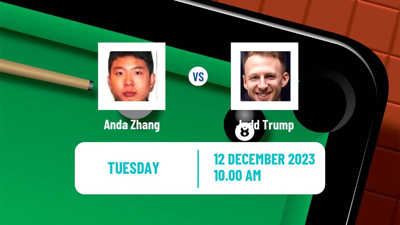 Snooker Scottish Open Anda Zhang - Judd Trump