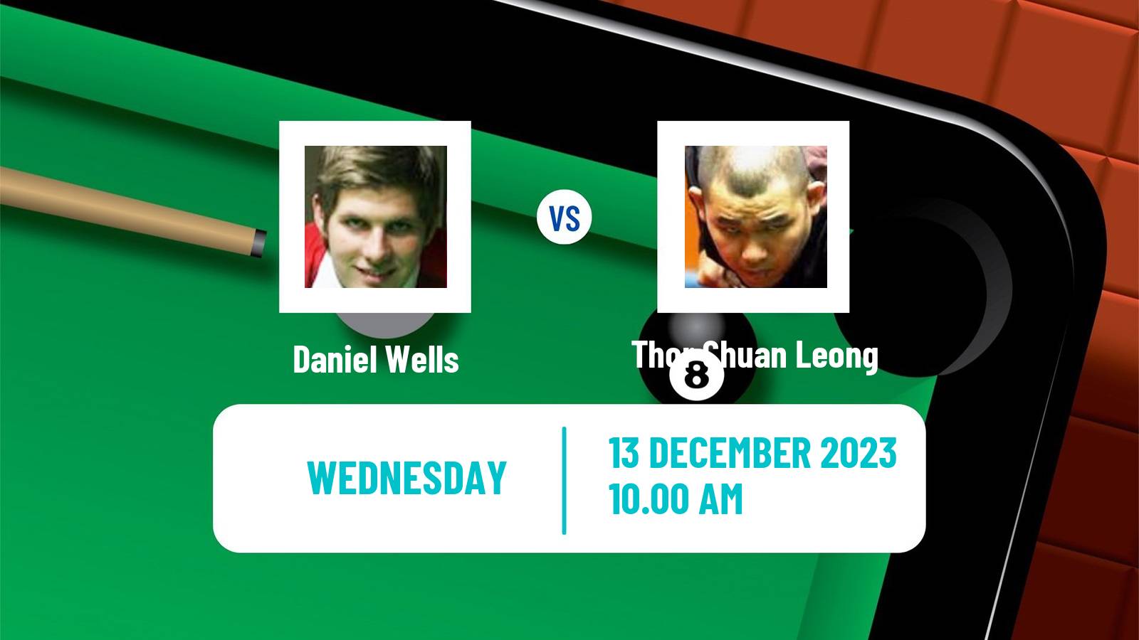 Snooker Scottish Open Daniel Wells - Thor Chuan Leong