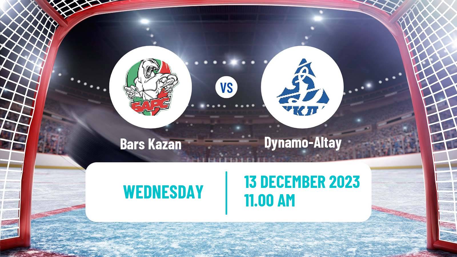 Hockey VHL Bars Kazan - Dynamo-Altay