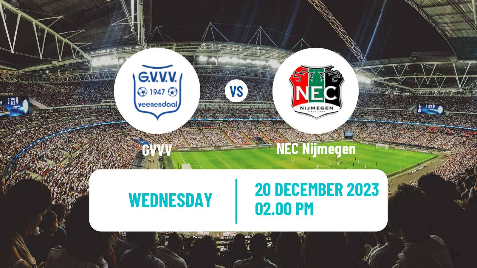 Soccer Dutch KNVB Beker GVVV - NEC Nijmegen