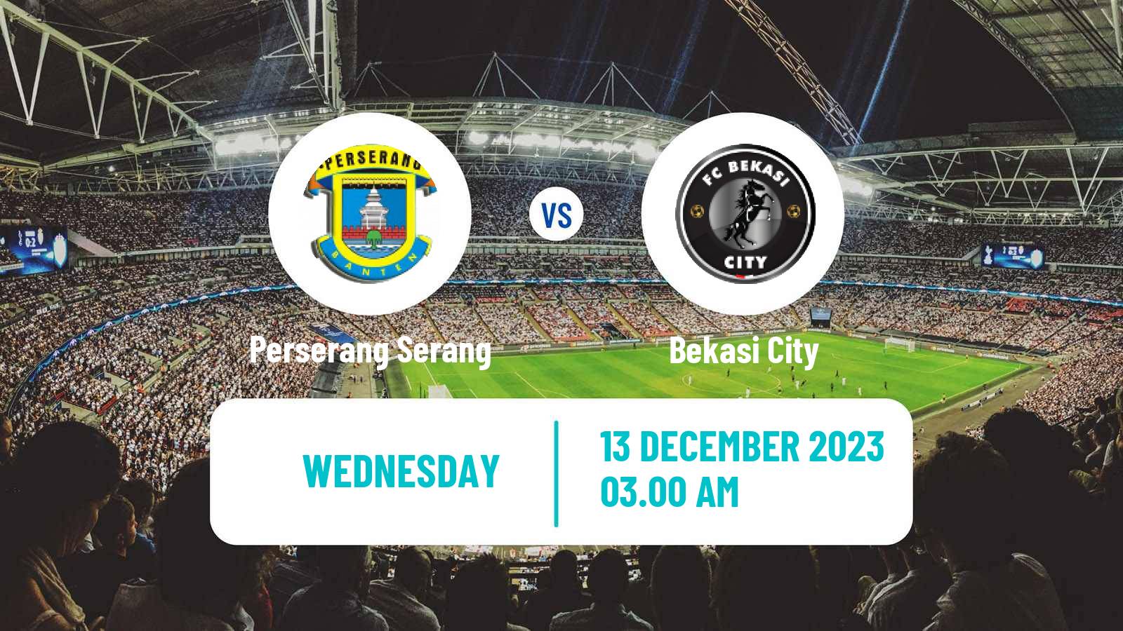 Soccer Indonesian Liga 2 Perserang Serang - Bekasi City