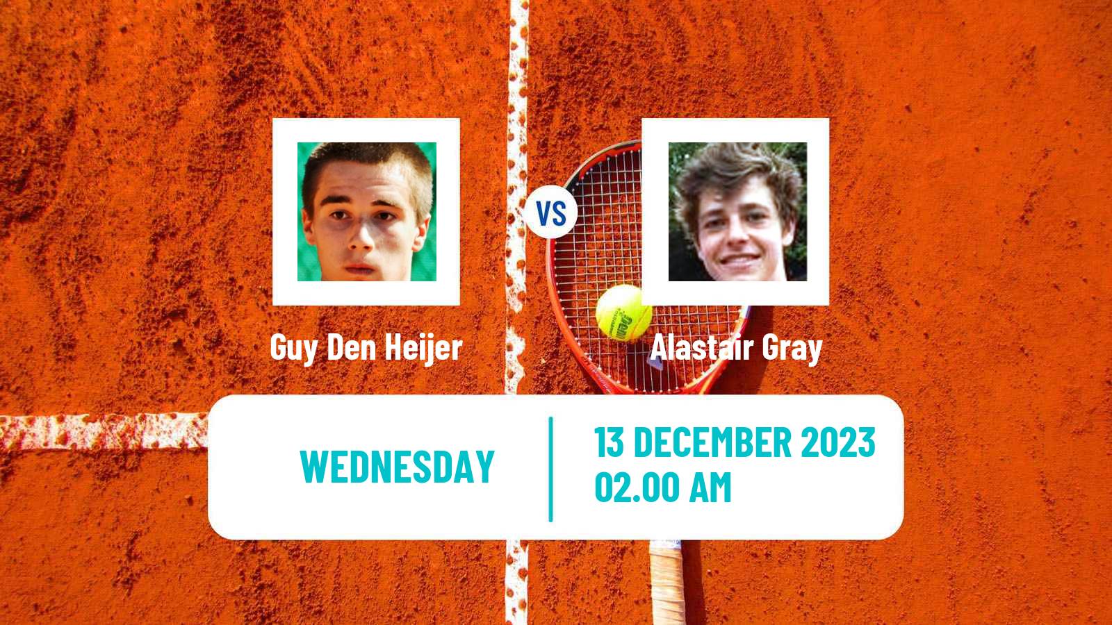 Tennis ITF M15 Zahra 3 Men 2023 Guy Den Heijer - Alastair Gray