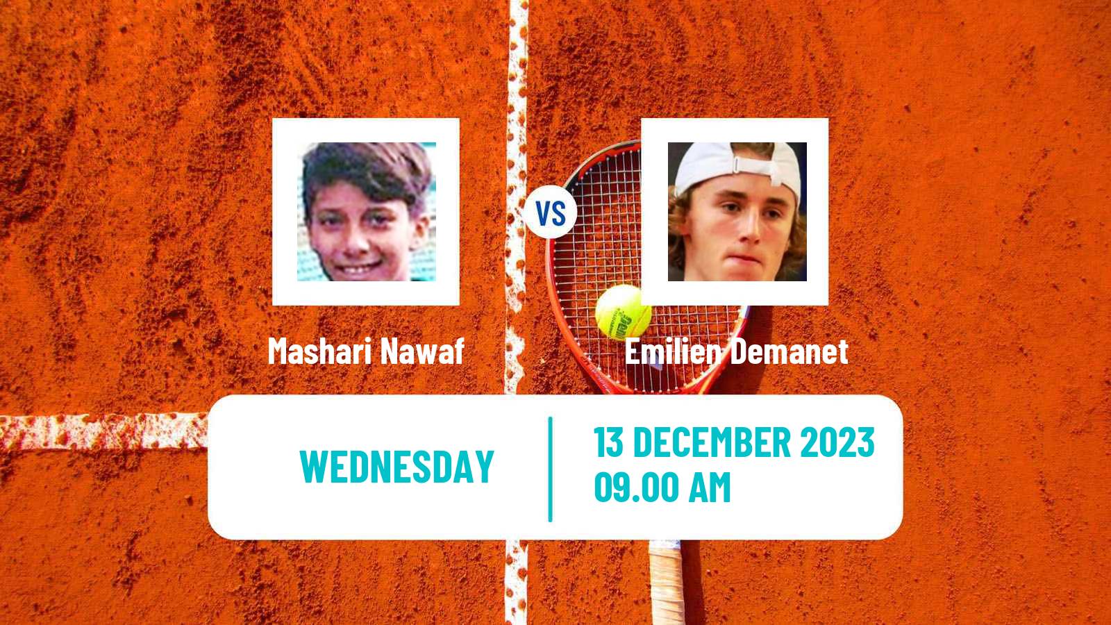 Tennis ITF M15 Zahra 3 Men 2023 Mashari Nawaf - Emilien Demanet