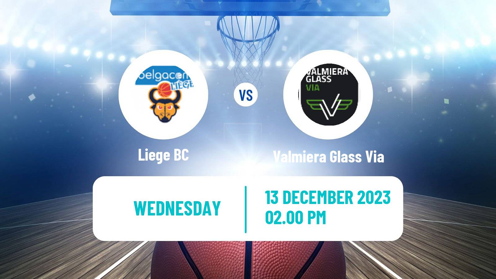 Basketball ENBL Liege - Valmiera Glass Via