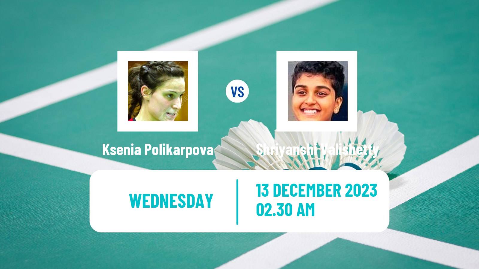 Badminton BWF World Tour Odisha Masters Women Ksenia Polikarpova - Shriyanshi Valishetty