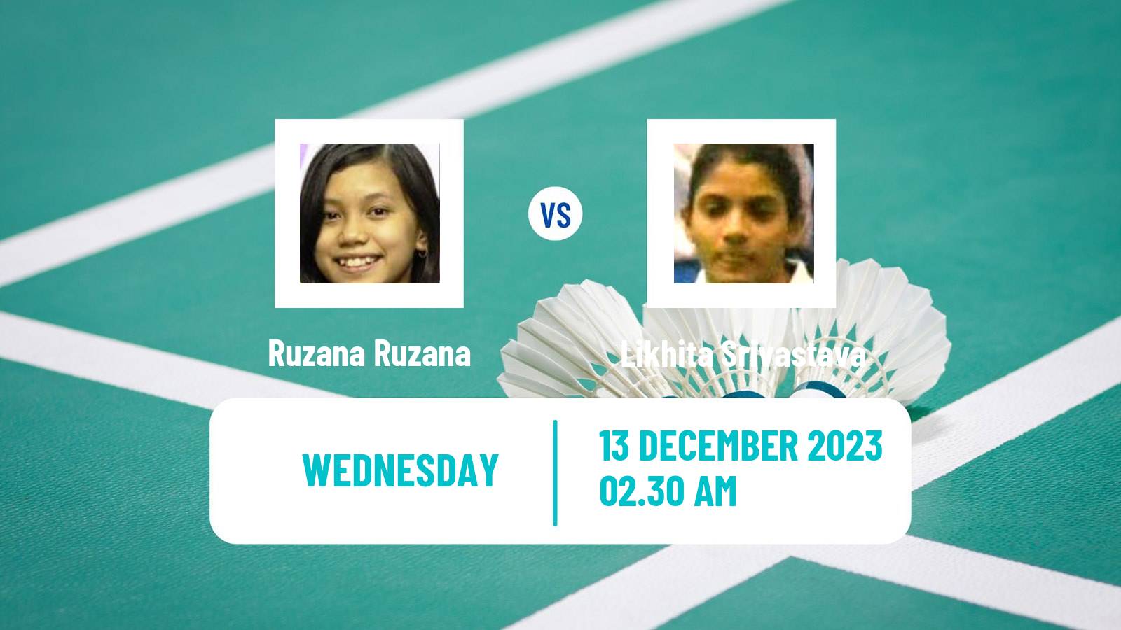 Badminton BWF World Tour Odisha Masters Women Ruzana Ruzana - Likhita Srivastava