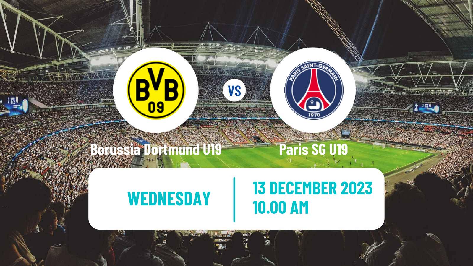 Soccer UEFA Youth League Borussia Dortmund U19 - Paris SG U19