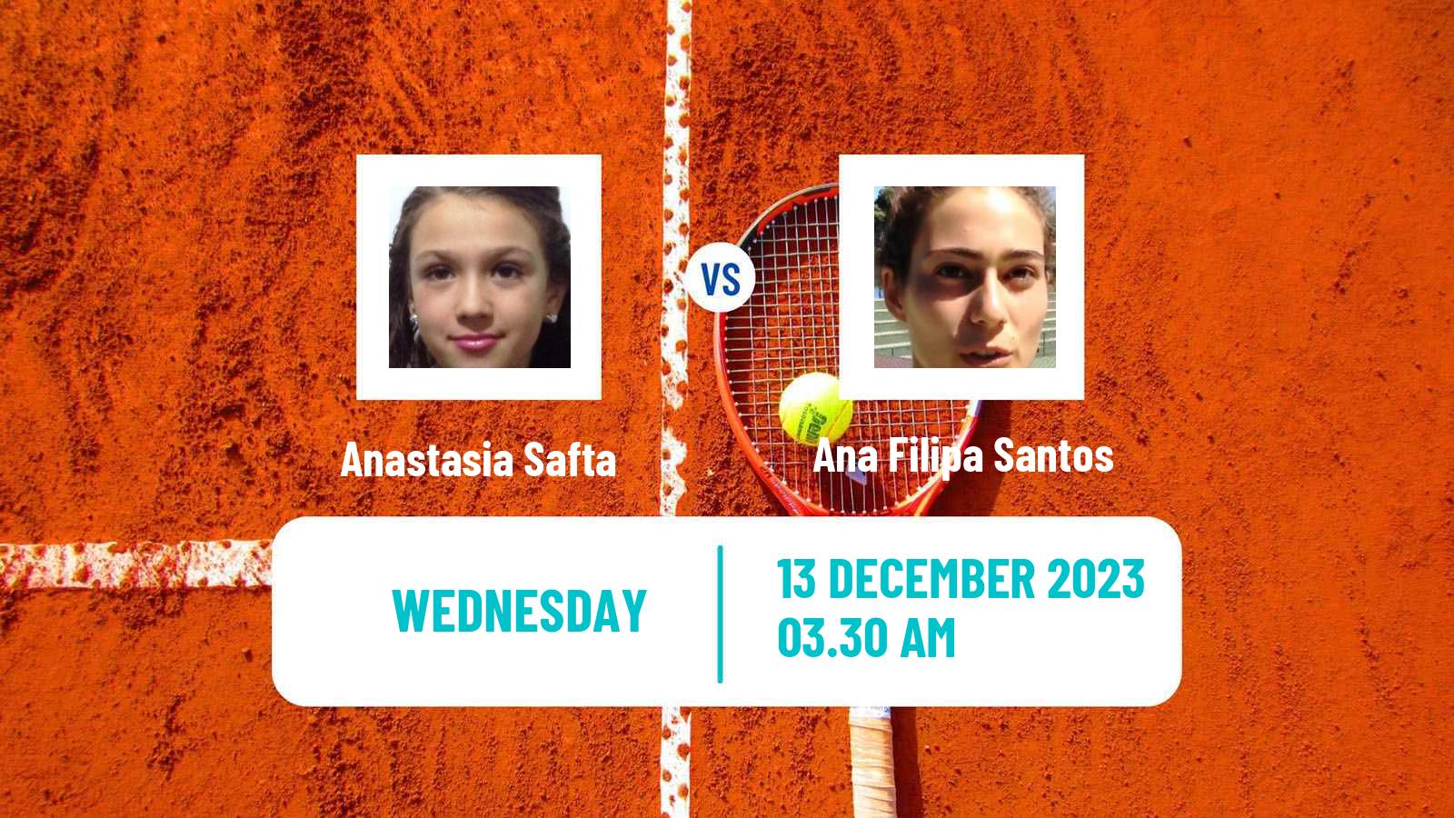 Tennis ITF W15 Melilla Women Anastasia Safta - Ana Filipa Santos