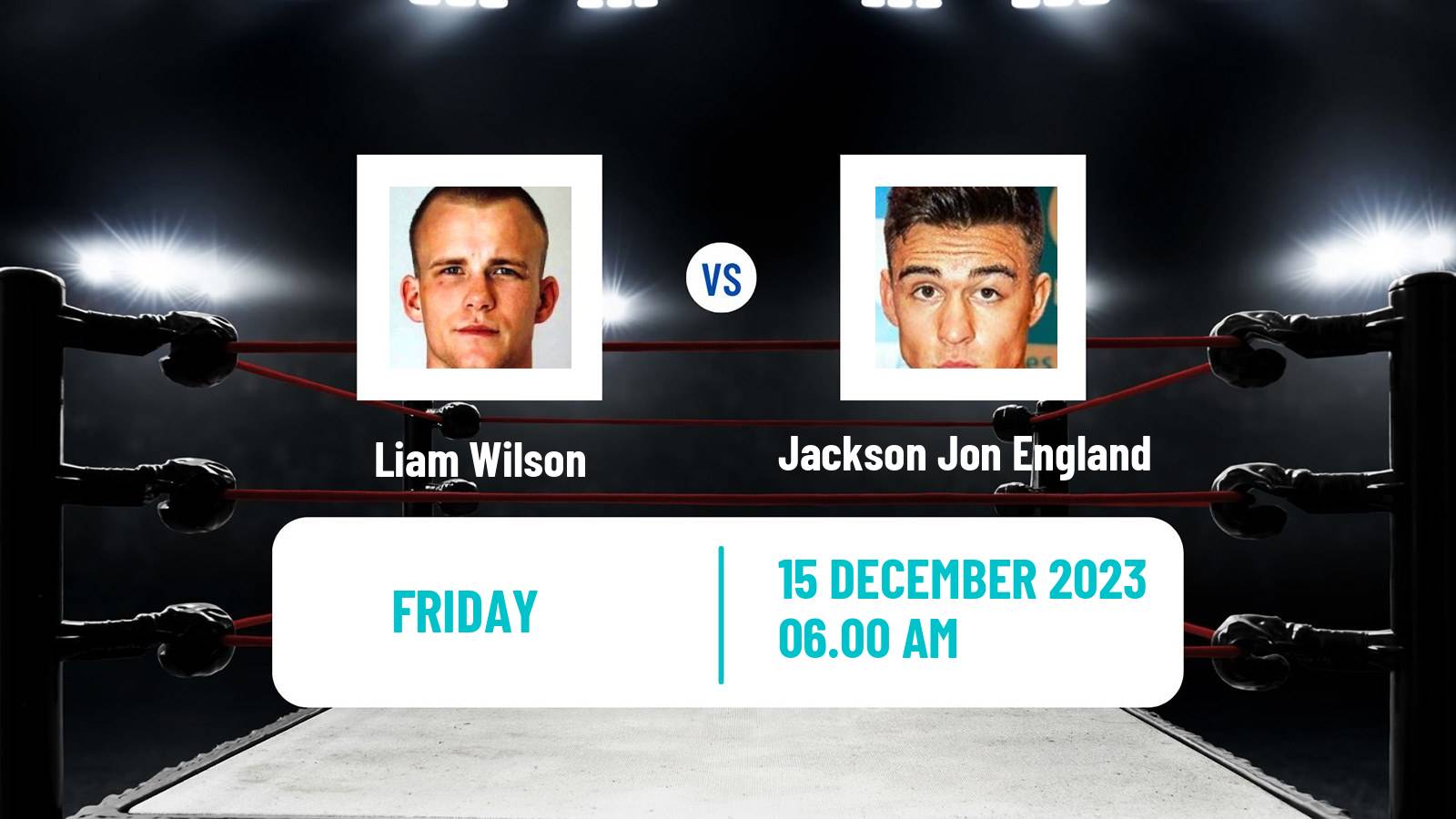 Boxing Super Featherweight Others Matches Men Liam Wilson - Jackson Jon England