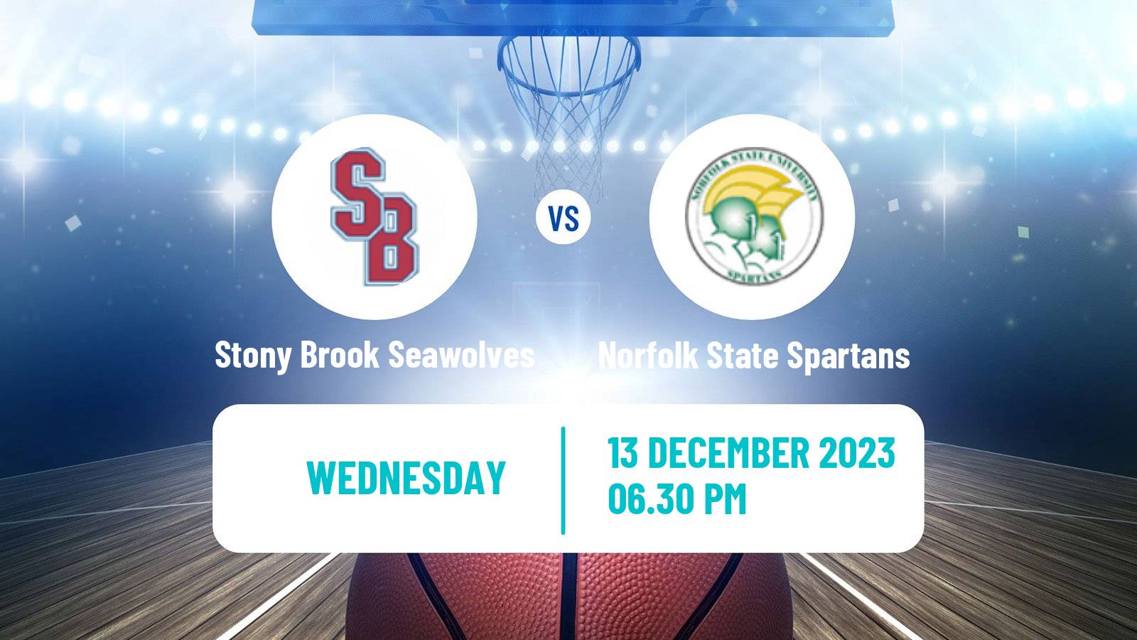 Basketball NCAA College Basketball Stony Brook Seawolves - Norfolk State Spartans