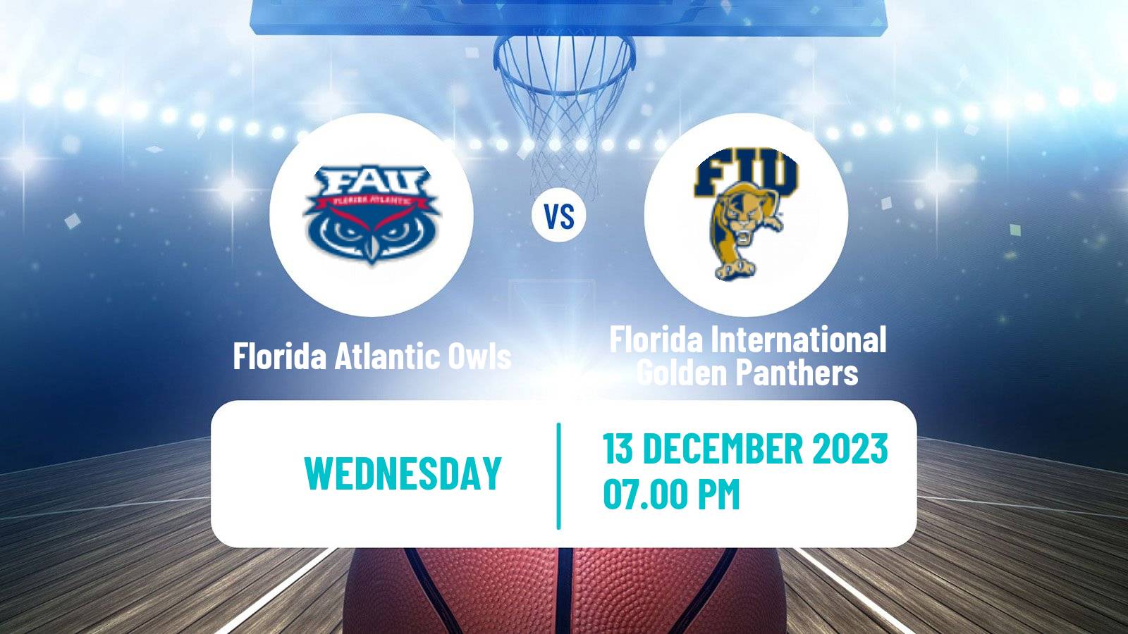 Basketball NCAA College Basketball Florida Atlantic Owls - Florida International Golden Panthers