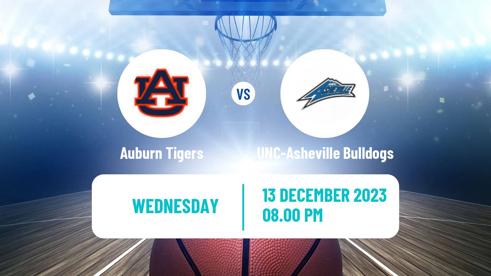 Basketball NCAA College Basketball Auburn Tigers - UNC-Asheville Bulldogs