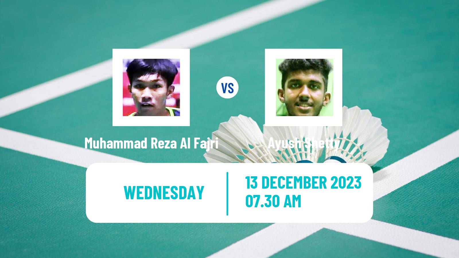 Badminton BWF World Tour Odisha Masters Men Muhammad Reza Al Fajri - Ayush Shetty