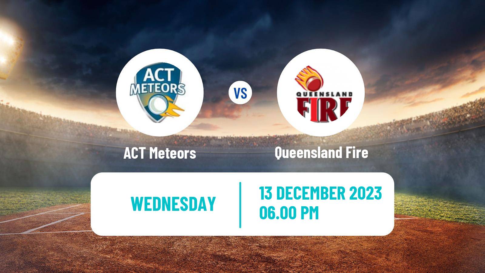 Cricket Australian National League Cricket Women ACT Meteors - Queensland Fire