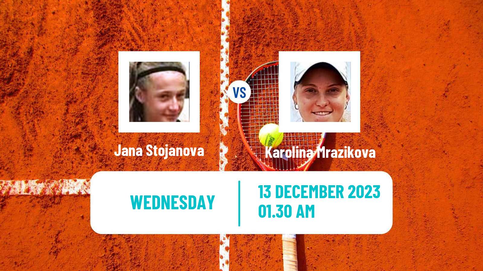 Tennis ITF W15 Antalya 22 Women Jana Stojanova - Karolina Mrazikova