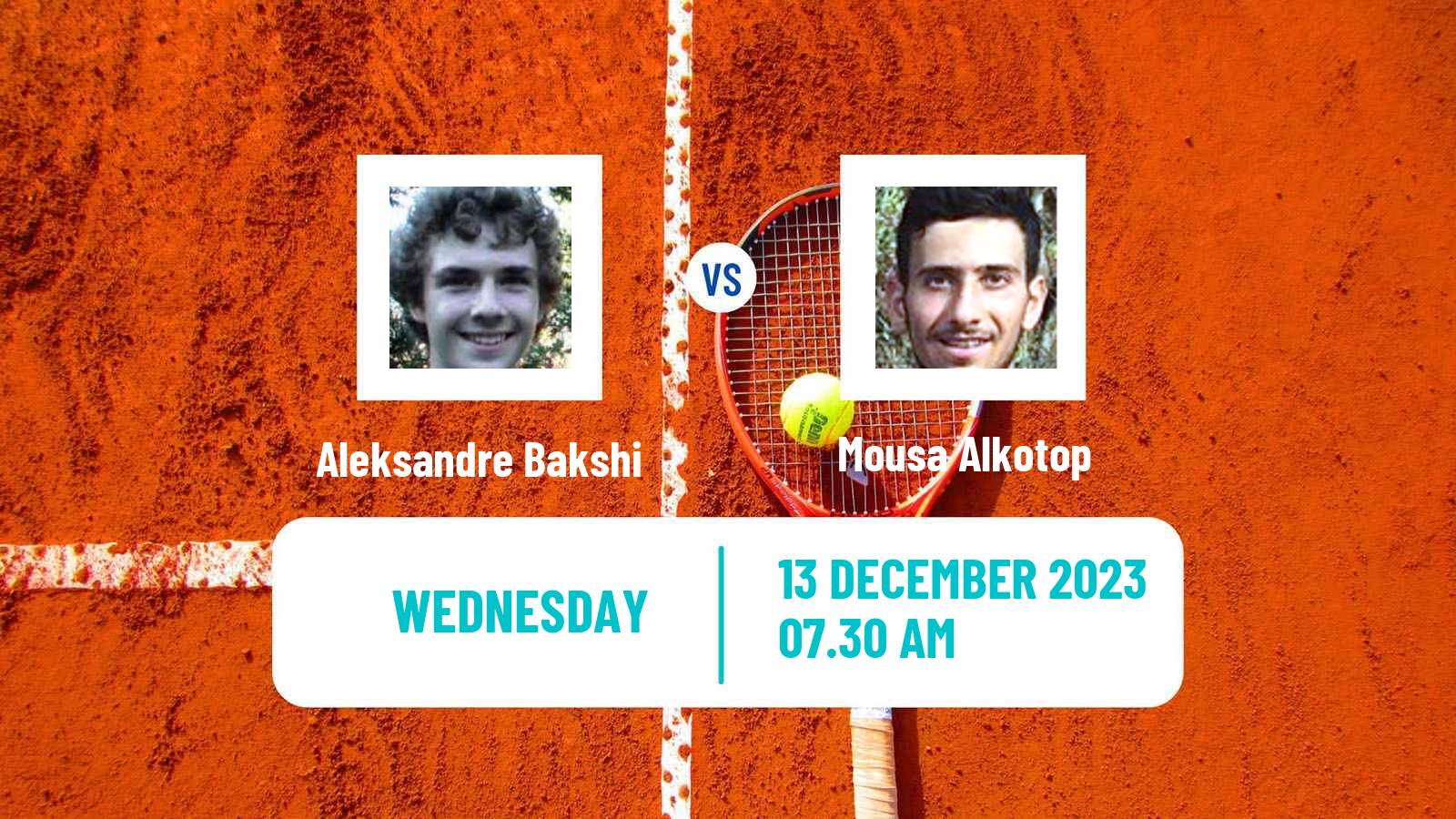 Tennis ITF M15 Zahra 3 Men Aleksandre Bakshi - Mousa Alkotop