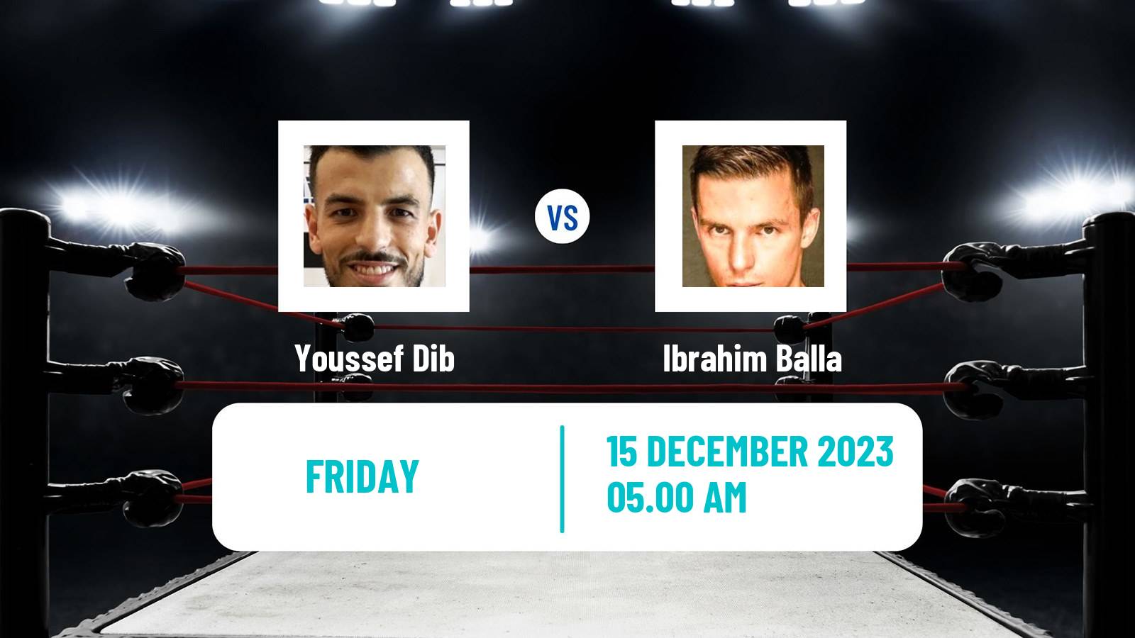 Boxing Lightweight Others Matches Men Youssef Dib - Ibrahim Balla
