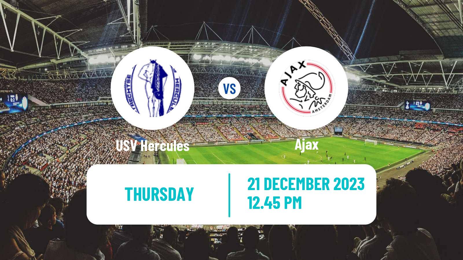 Soccer Dutch KNVB Beker USV Hercules - Ajax
