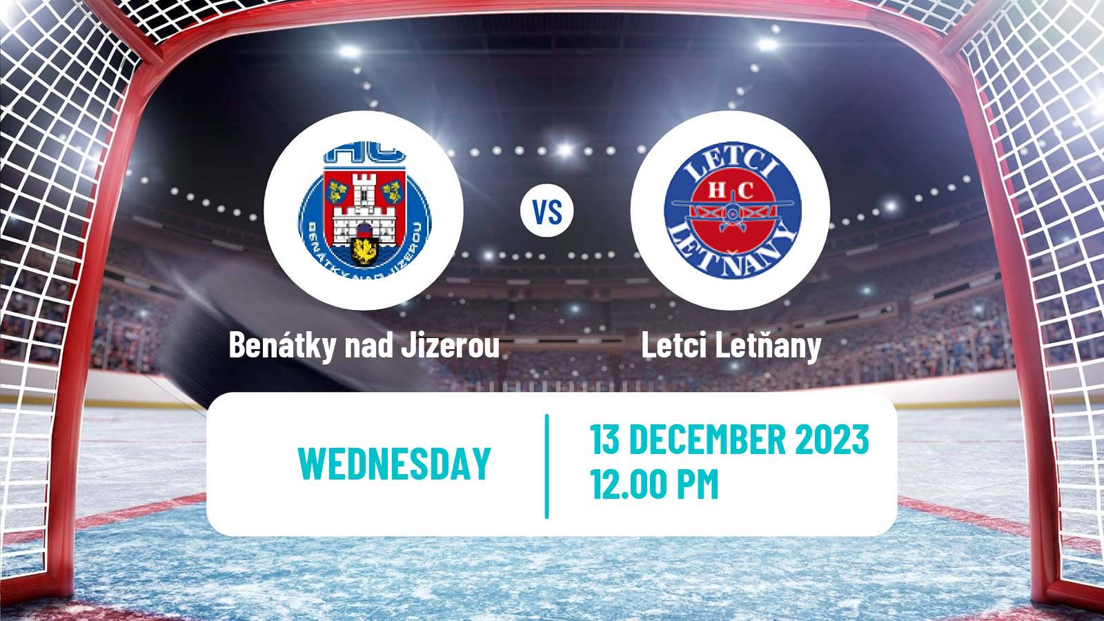 Hockey Czech 2 Liga Hockey West Benátky nad Jizerou - Letci Letňany