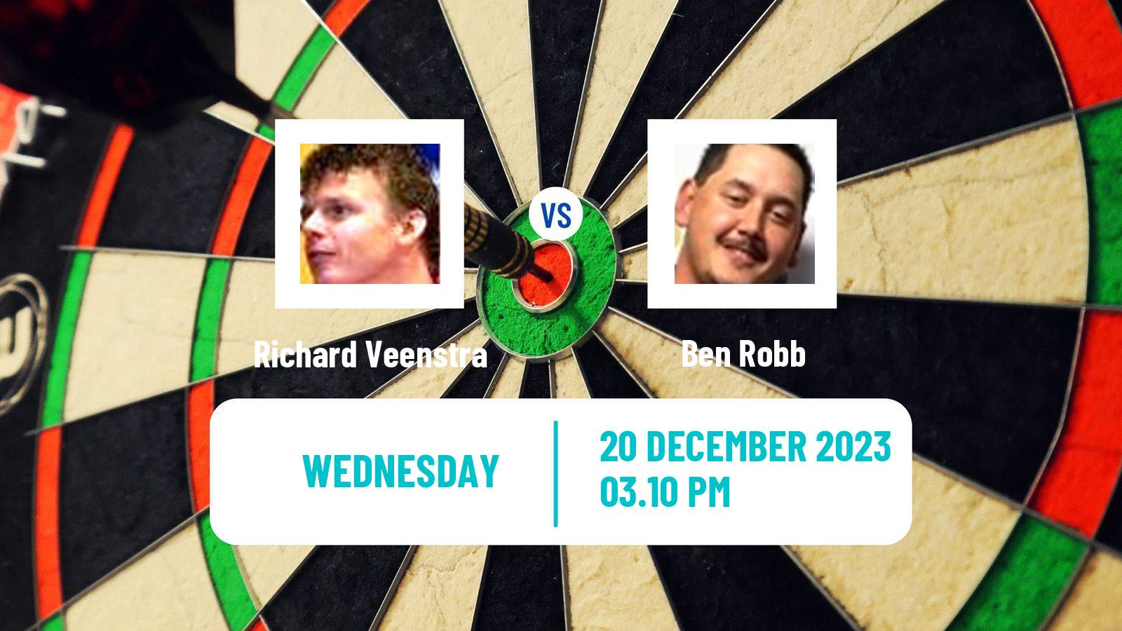 Darts PDC World Championship Richard Veenstra - Ben Robb