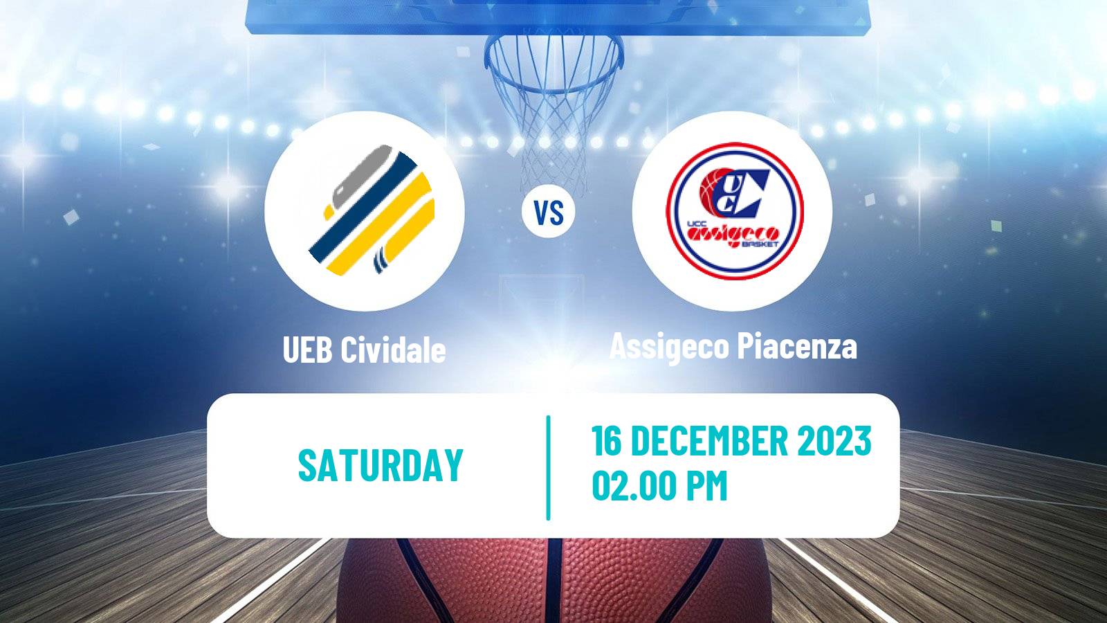 Basketball Italian Serie A2 Basketball Cividale - Assigeco Piacenza