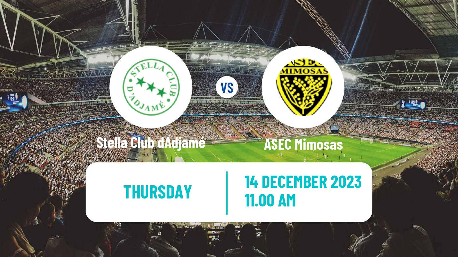 Soccer Cote d`Ivoire Ligue 1 Stella Club dAdjamé - ASEC Mimosas