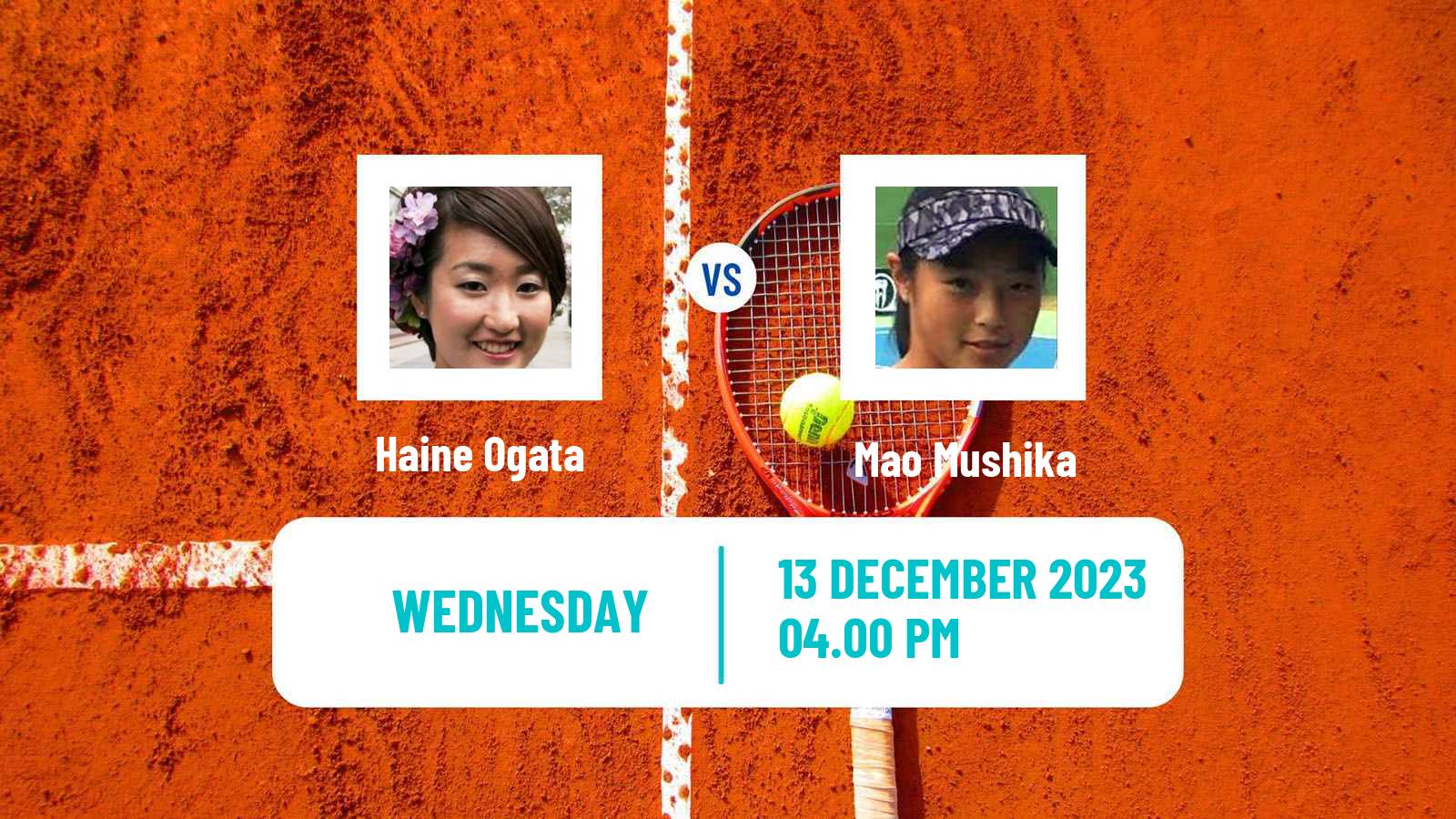 Tennis ITF W15 Wellington Women Haine Ogata - Mao Mushika