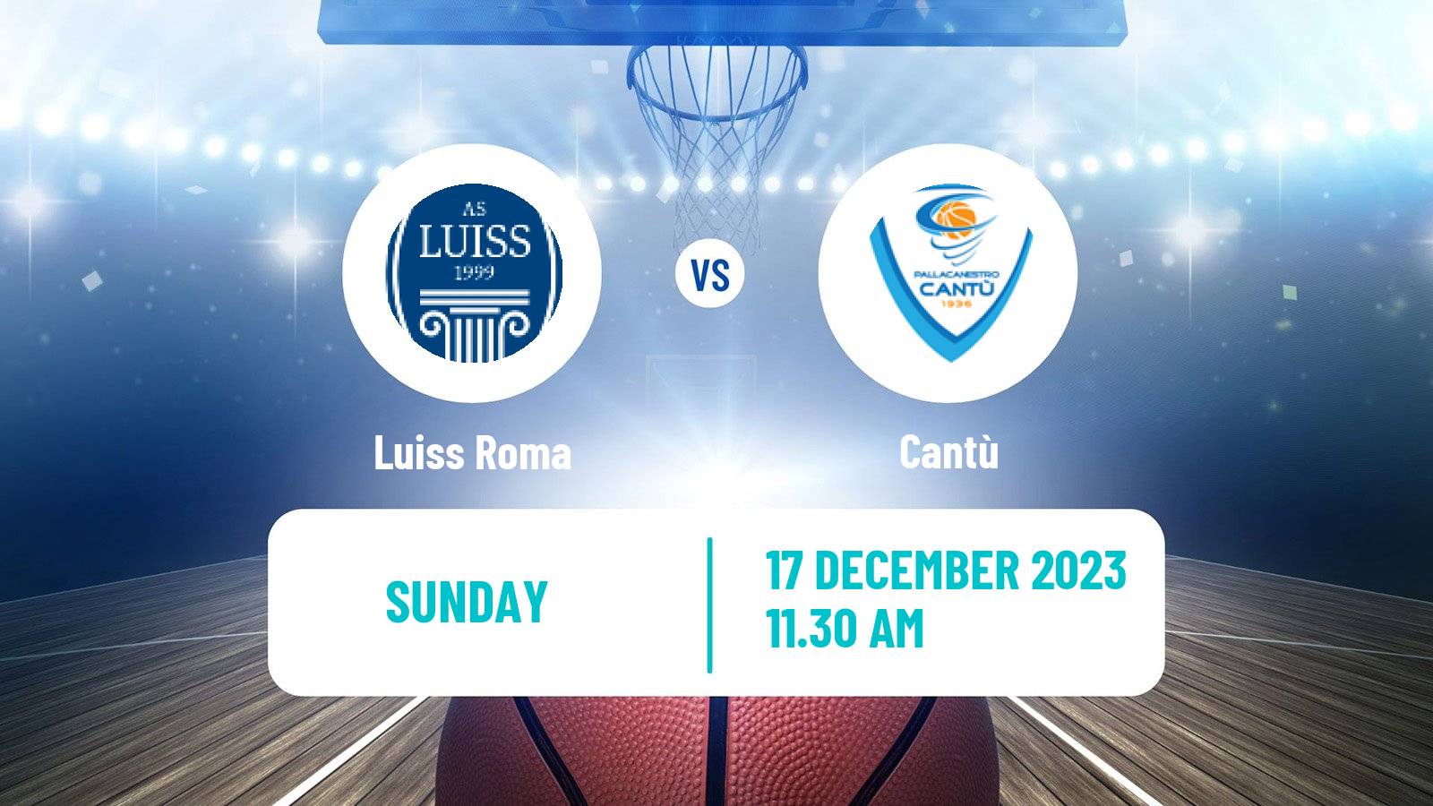 Basketball Italian Serie A2 Basketball Luiss Roma - Cantù