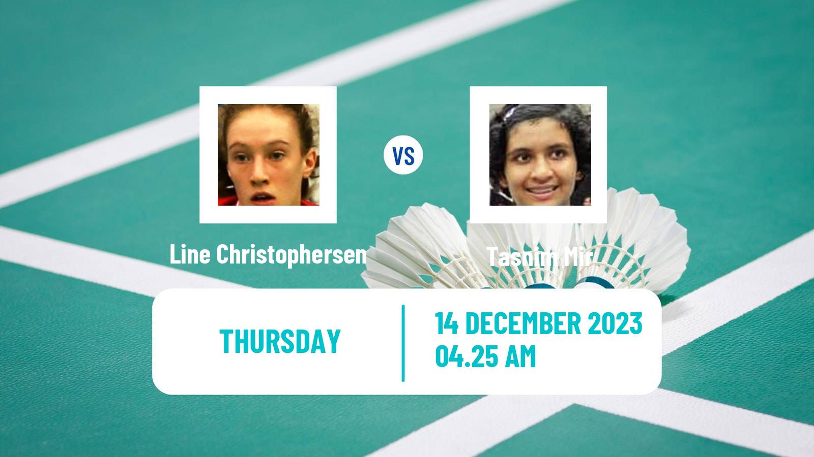 Badminton BWF World Tour Odisha Masters Women Line Christophersen - Tasnim Mir