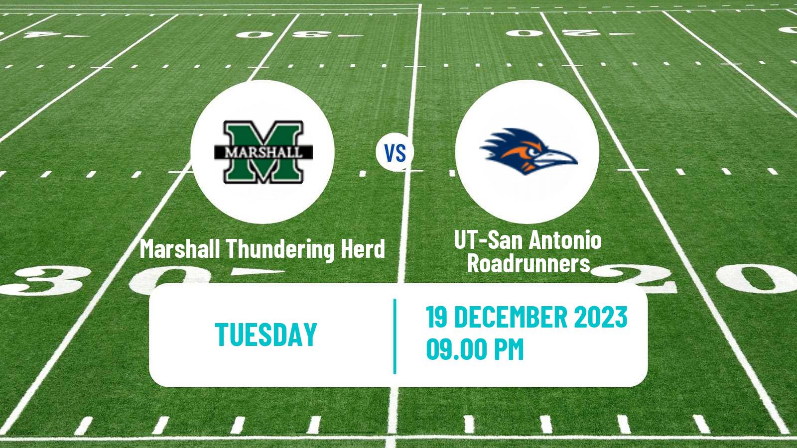 American football NCAA College Football Marshall Thundering Herd - UT-San Antonio Roadrunners