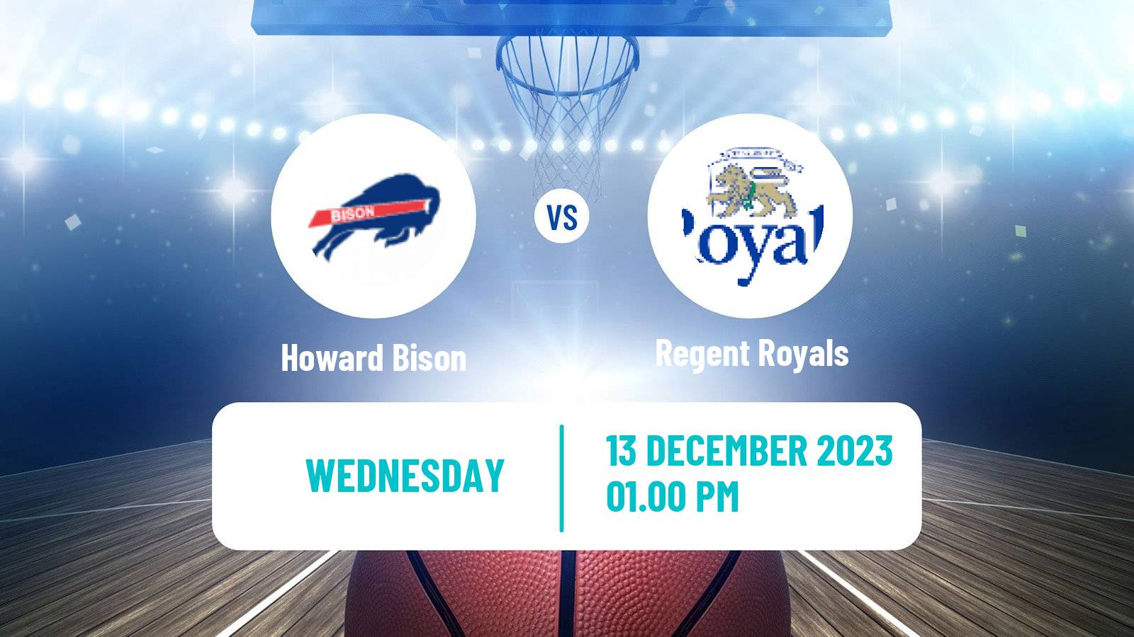 Basketball NCAA College Basketball Howard Bison - Regent Royals