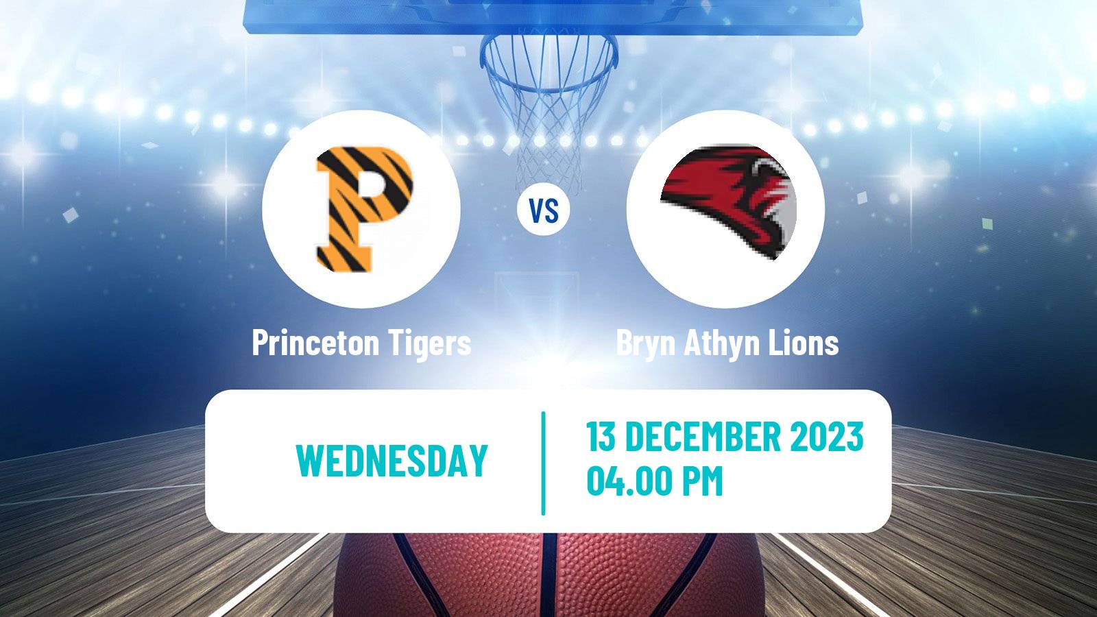 Basketball NCAA College Basketball Princeton Tigers - Bryn Athyn Lions