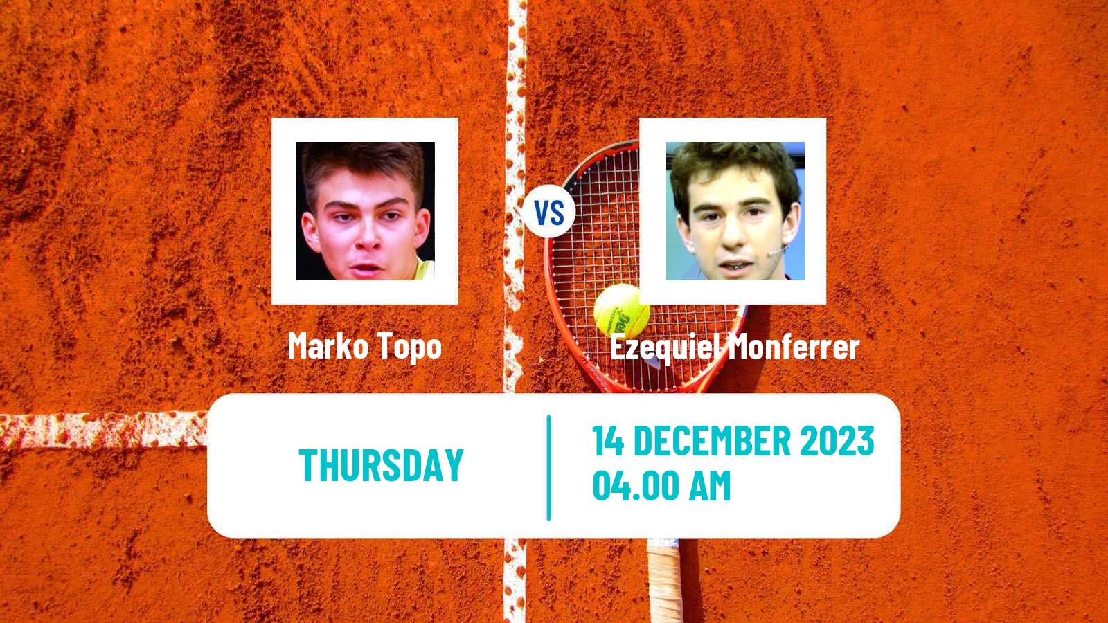 Tennis ITF M15 Antalya 20 Men Marko Topo - Ezequiel Monferrer