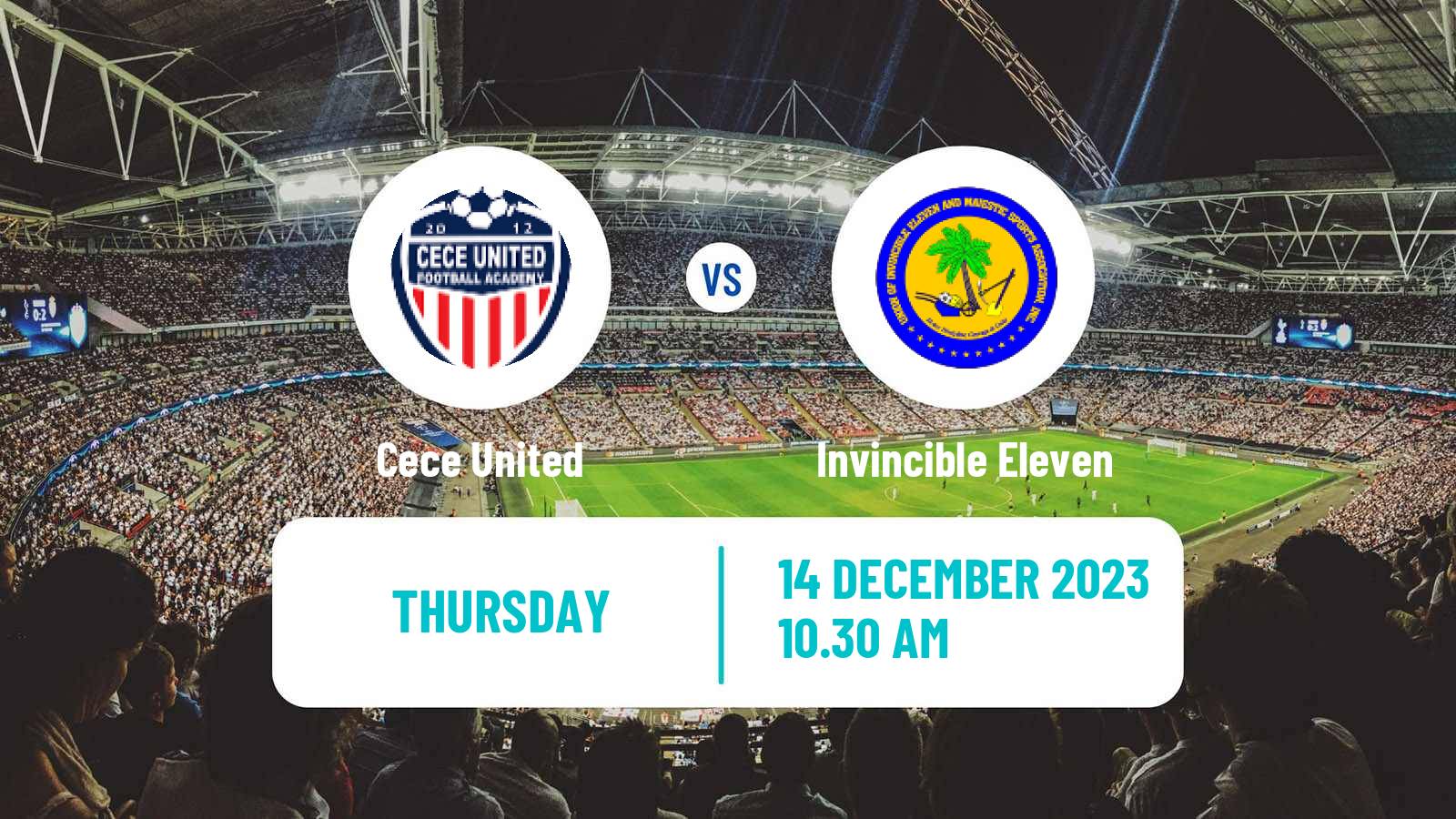 Soccer Liberian First Division Cece United - Invincible Eleven