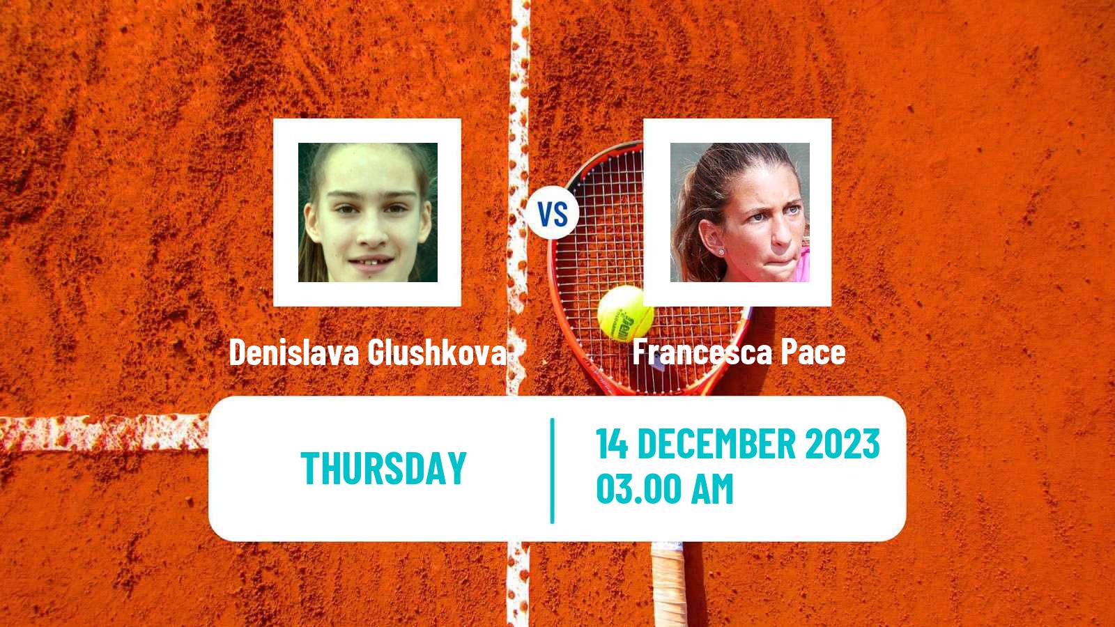 Tennis ITF W15 Antalya 22 Women Denislava Glushkova - Francesca Pace