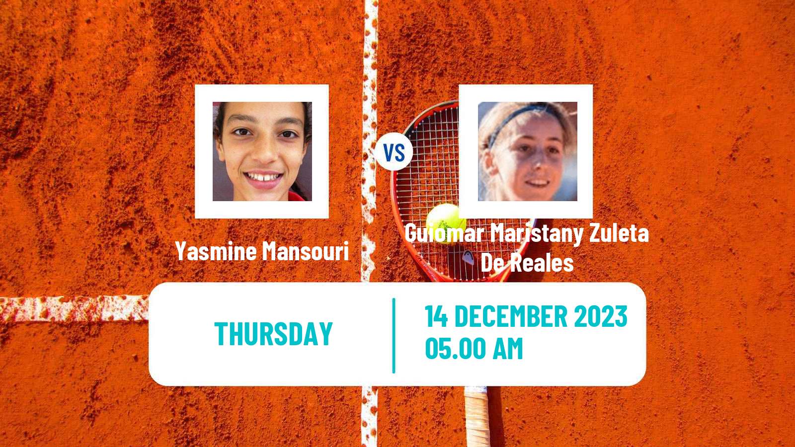 Tennis ITF W25 Monastir 6 Women Yasmine Mansouri - Guiomar Maristany Zuleta De Reales