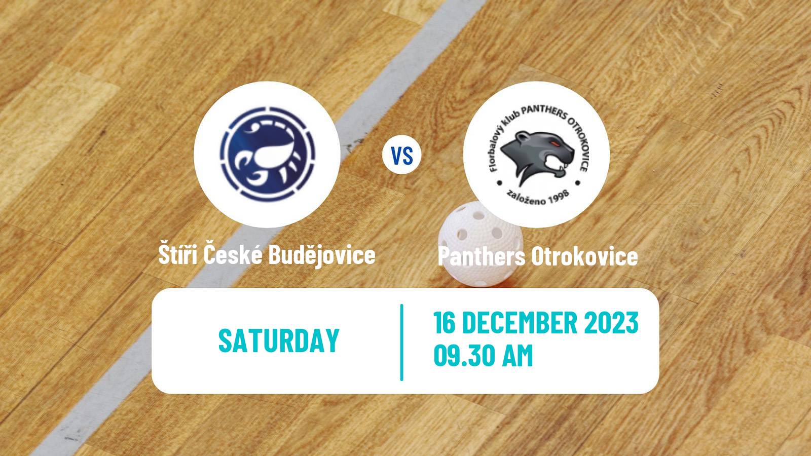 Floorball Czech 1 Liga Floorball Štíři České Budějovice - Panthers Otrokovice