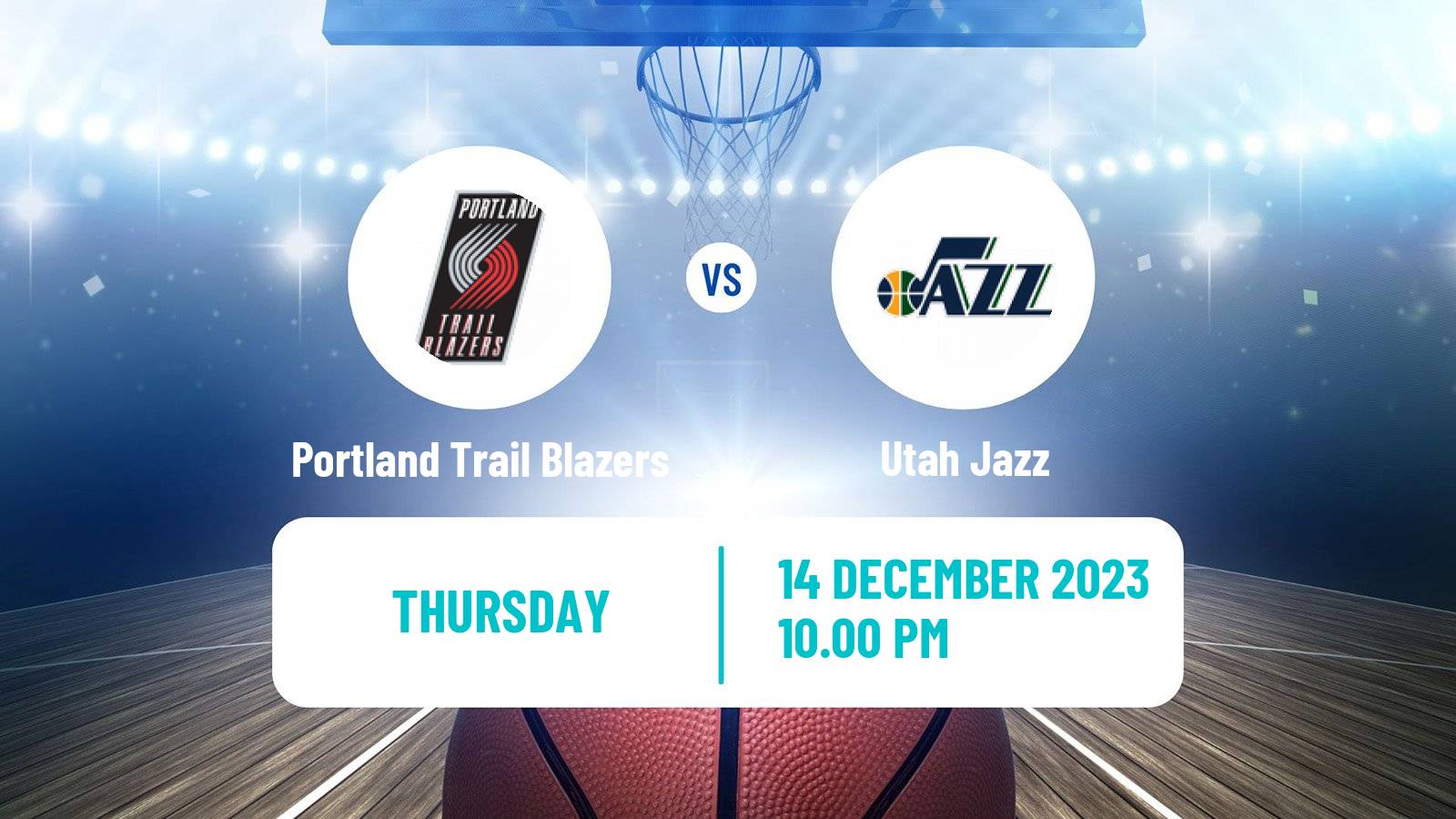Basketball NBA Portland Trail Blazers - Utah Jazz