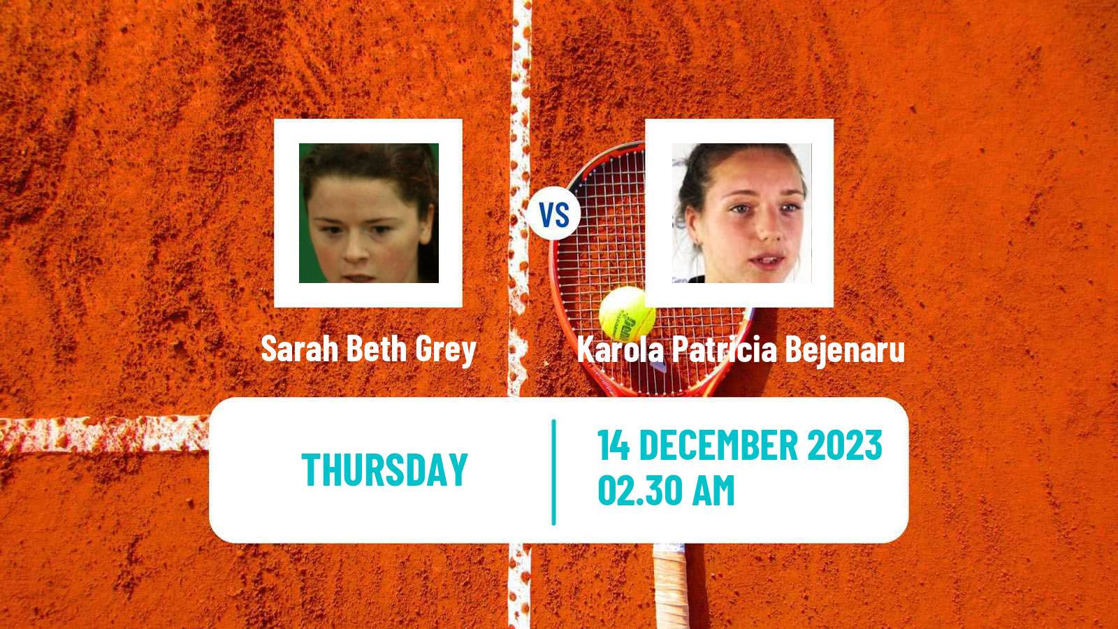 Tennis ITF W25 Sharm Elsheikh 4 Women Sarah Beth Grey - Karola Patricia Bejenaru