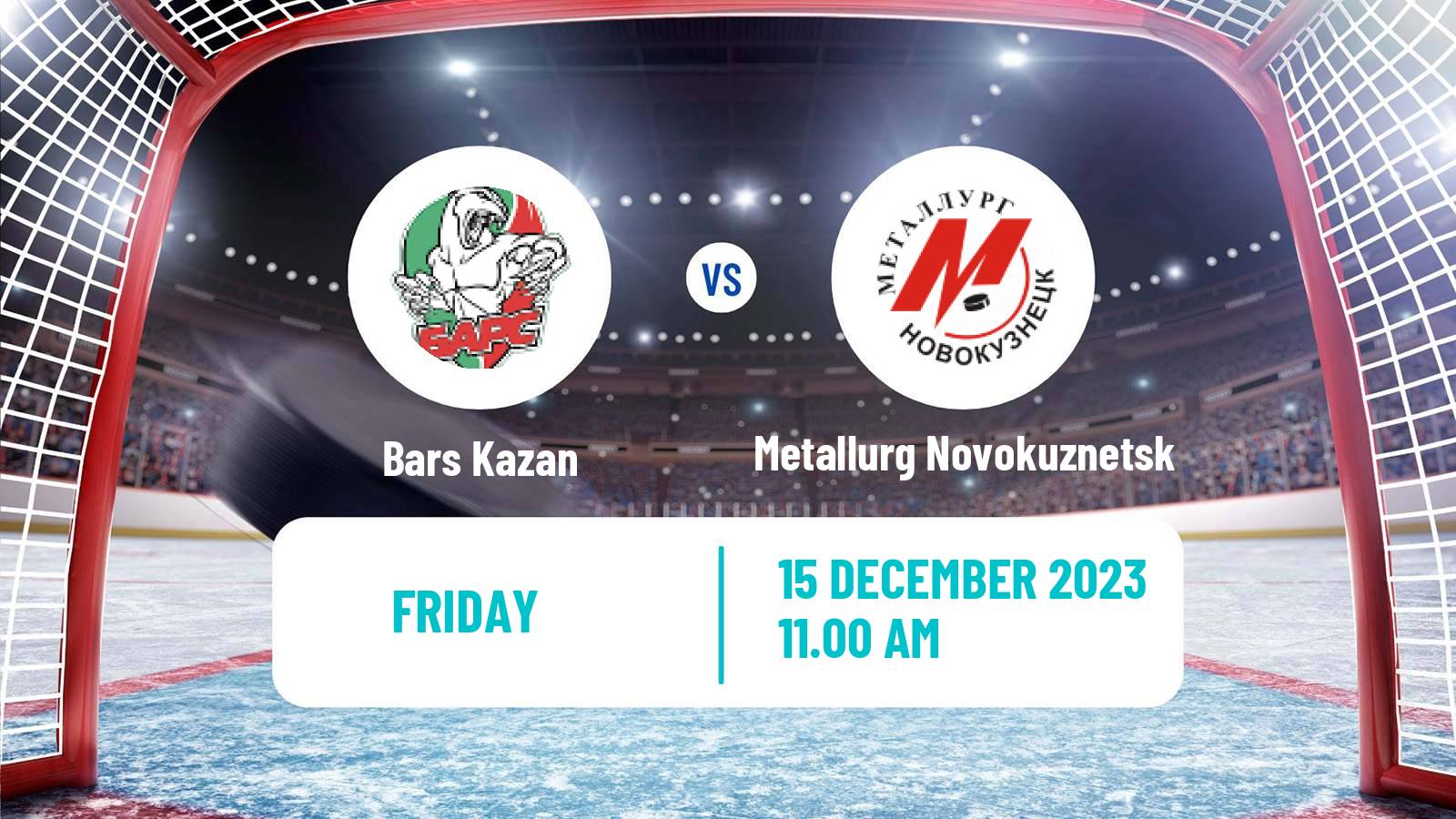 Hockey VHL Bars Kazan - Metallurg Novokuznetsk