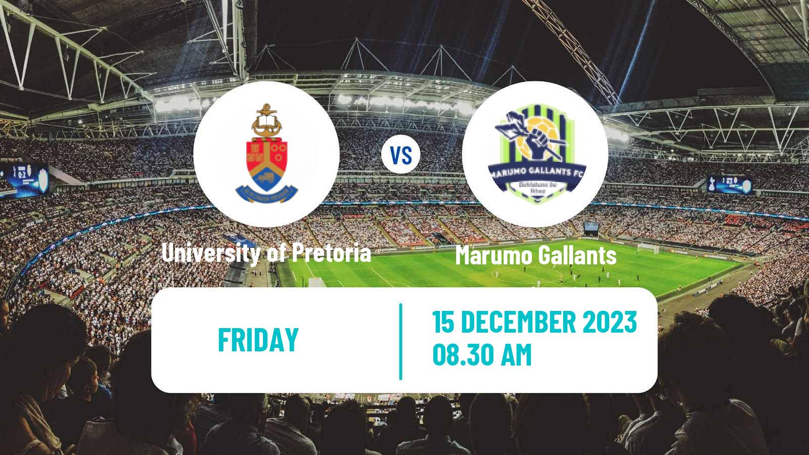 Soccer South African First Division University of Pretoria - Marumo Gallants